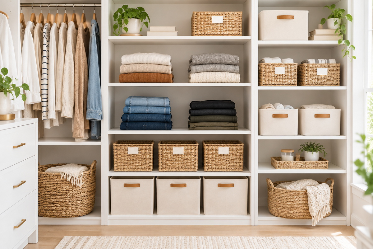 Organized closet hero